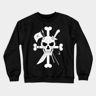 pirate devil skull emblem Crewneck Sweatshirt